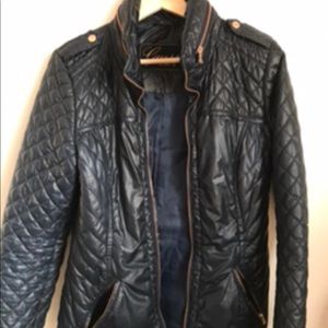 Guess Navy Blue Zipper Jacket